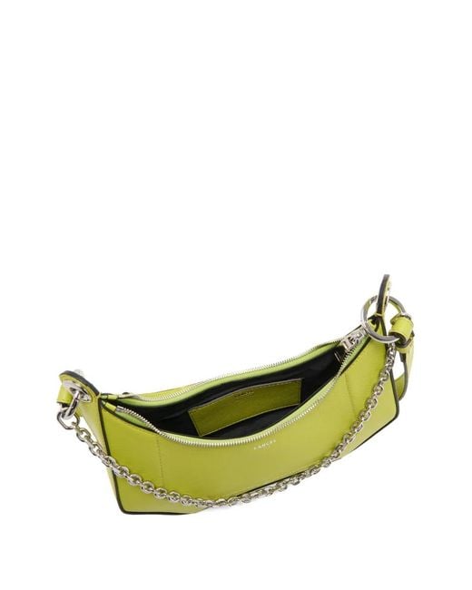 Lancel Green M Croisette Chain Shoulder Bag