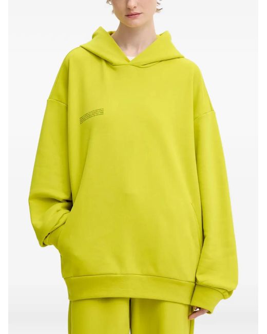 PANGAIA Yellow Hoodie En Coton Biologique