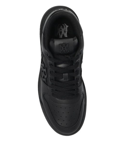 Amiri Black Logo-Patch Sneakers for men