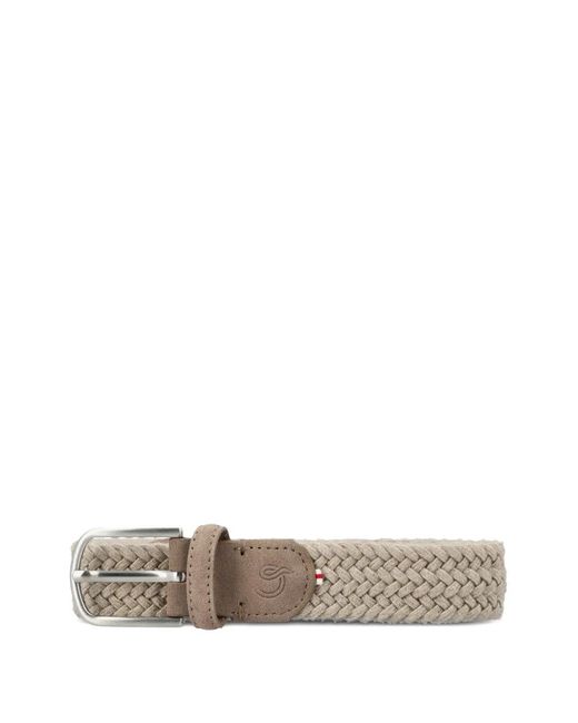 La Boucle White Aberdeen Belt for men