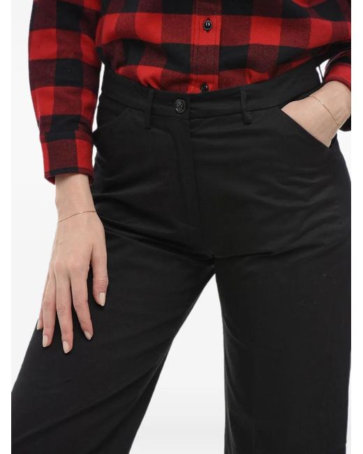 Woolrich Black Military Straight-Fit Trousers
