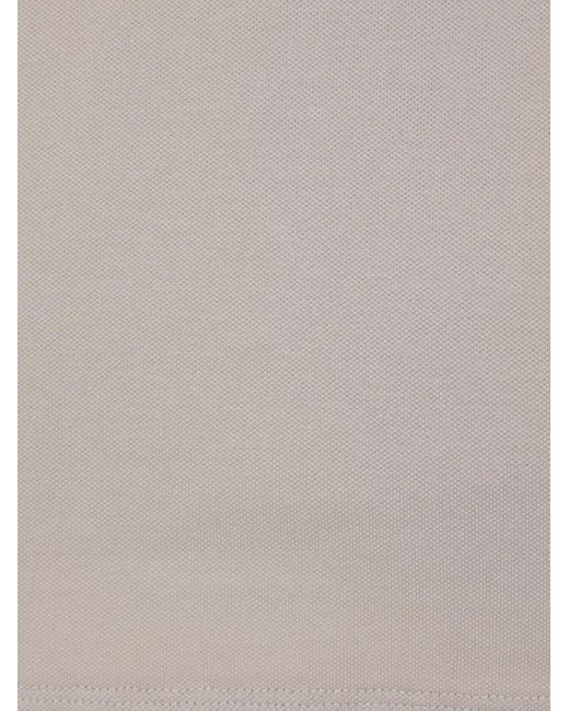 C P Company White Logo-Patch Polo Shirt for men