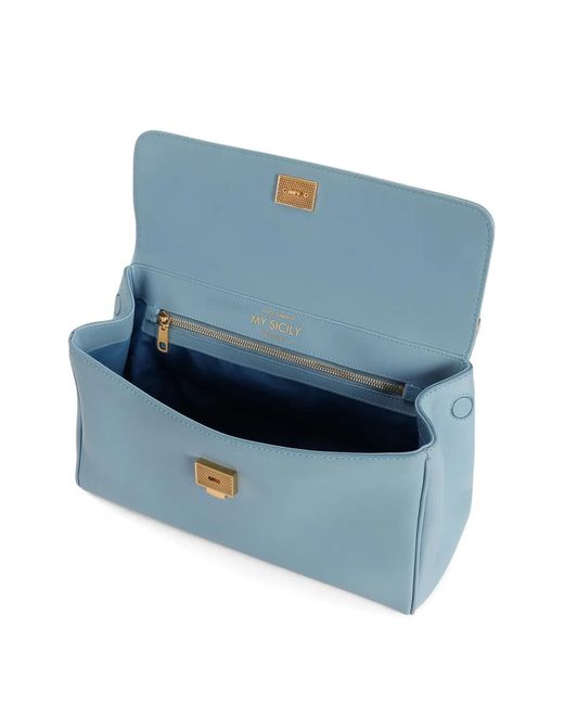 Dolce & Gabbana Blue Medium My Sicily Handbag