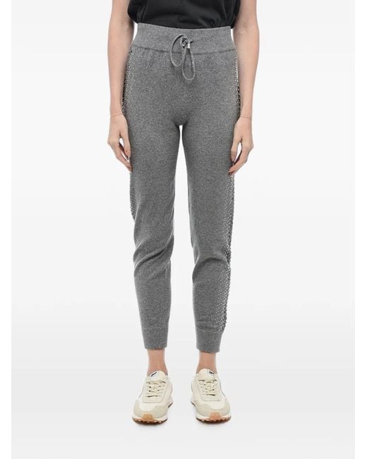 Philipp Plein Gray Drawstring Track Pants