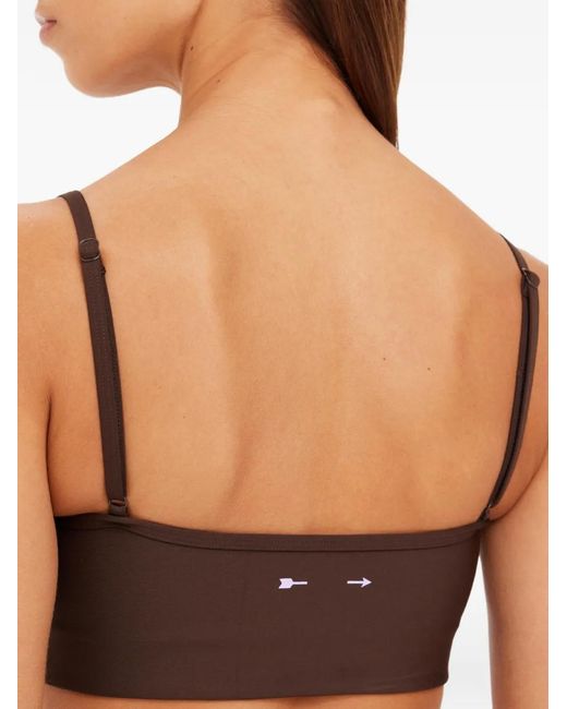 The Upside Brown Oxford Hutton Sports Bra