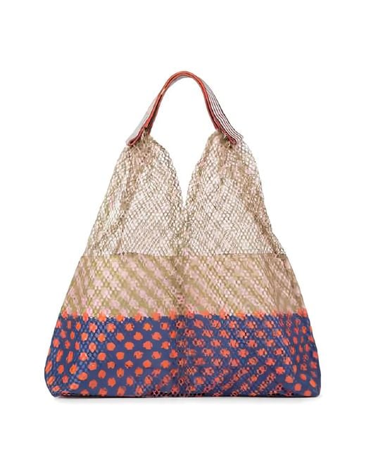 Epice Blue Elziver Geometric-Print Tote Bag