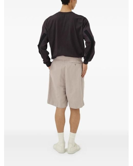 Kaptain Sunshine Natural Pleated Shorts for men