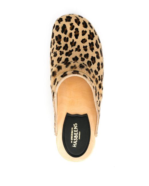 clogs leopard print