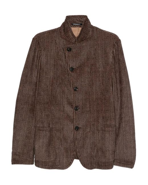 メンズ Emporio Armani ヘリンボーン ジャケット Brown