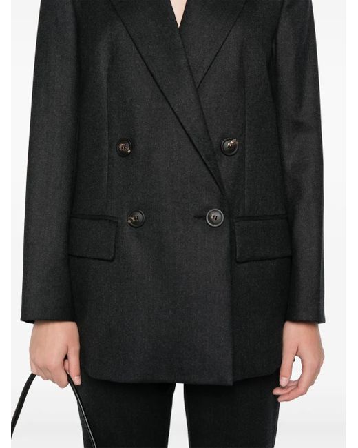 Peserico Black Virgin Wool Blazer