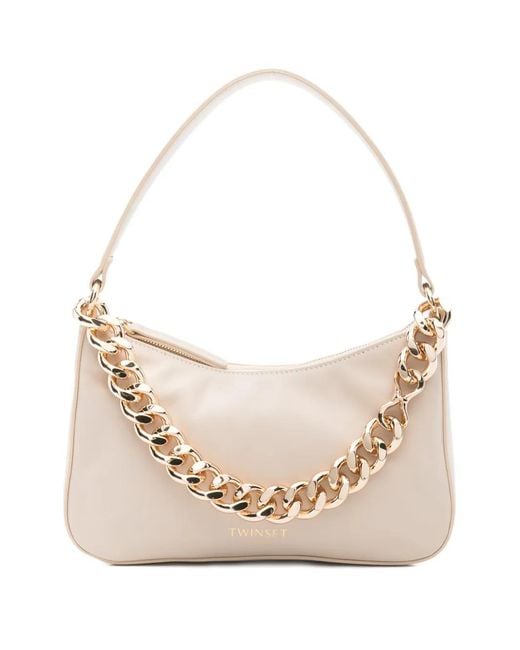 Twinset Natural Liliane Small Leather Bag