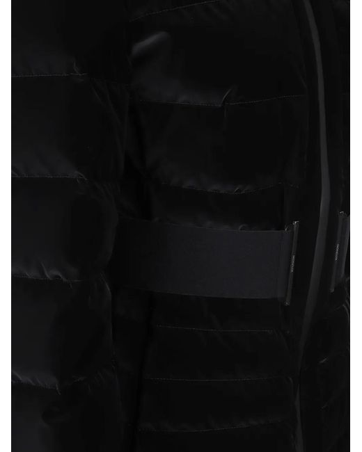 Moncler Black Gestuelle Belted Short Down Jacket