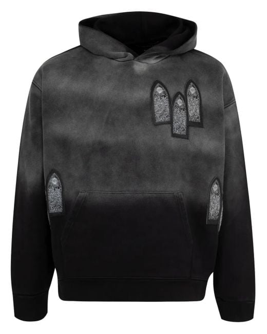 Who Decides War Gray Faded Hoodie for men