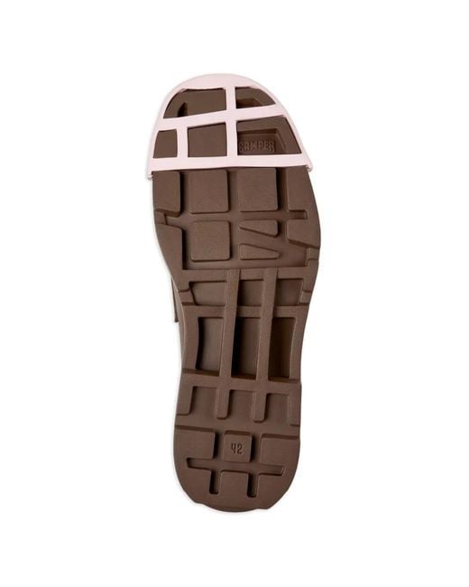 Camper Brown Junction Leather Loafers for men