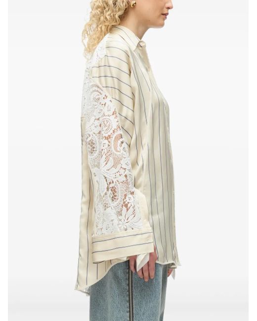 3.1 Phillip Lim Gestreept Blouse in het White