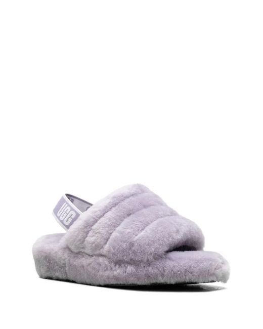 Ugg Purple Fluff Yeah Slippers