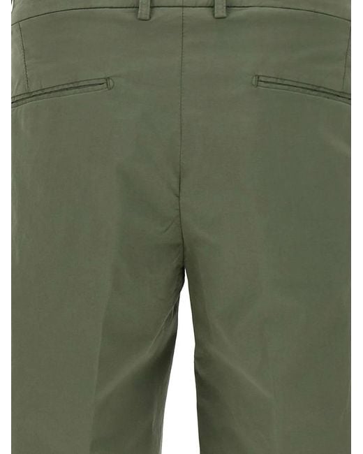 Devore Green Pleated Shorts for men