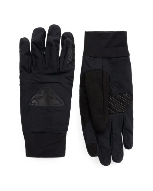 Dynafit Black Logo-Print Panelled Gloves
