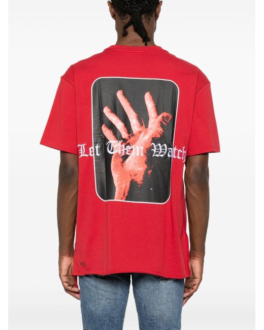 T-shirt Icons Biggie di Ksubi in Red da Uomo