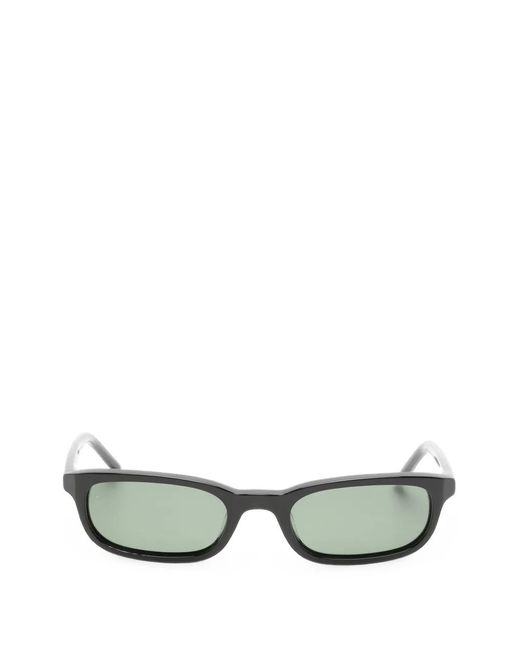 BRU Eyewear Green Flossie Rectangle-Frame Sunglasses