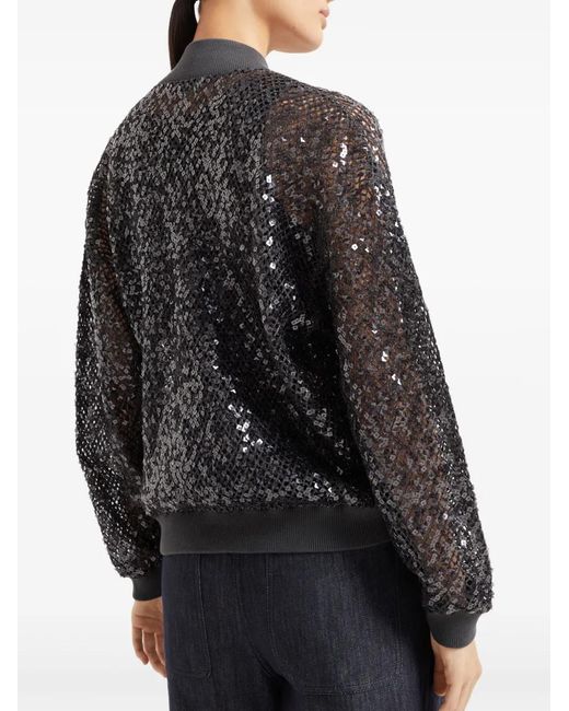Brunello Cucinelli Black Sequinned Jacket