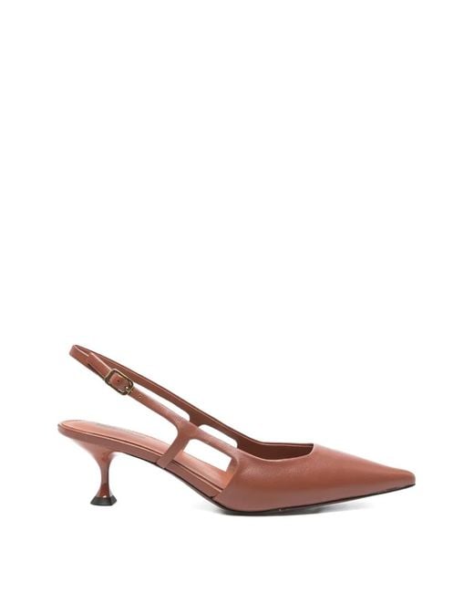 Lola Cruz Pink Rhina Pointed-Toe Pumps