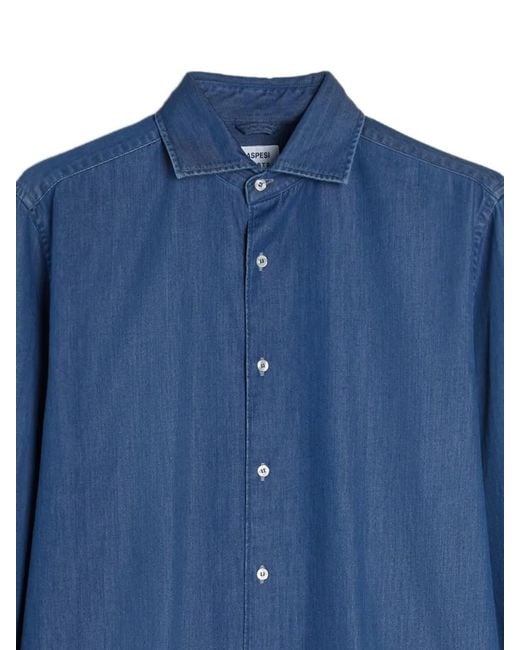 Aspesi Blue Vic Buttoned Shirt for men