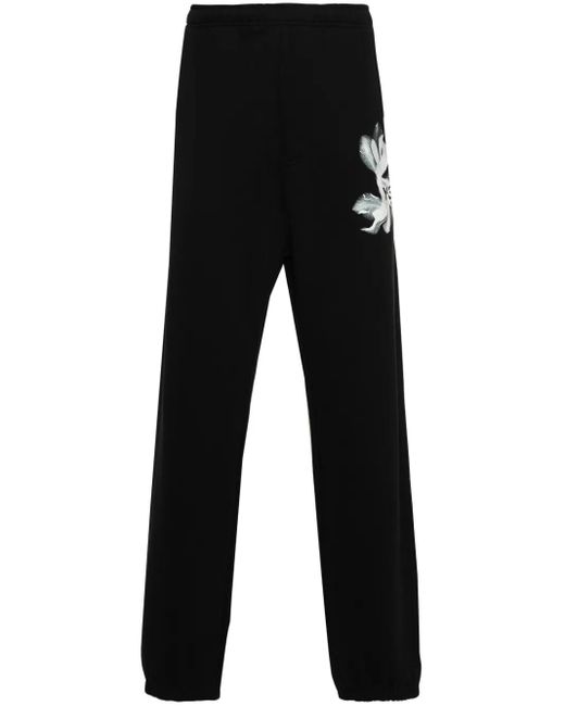 Y-3 Black Gfx Ft Track Pants for men