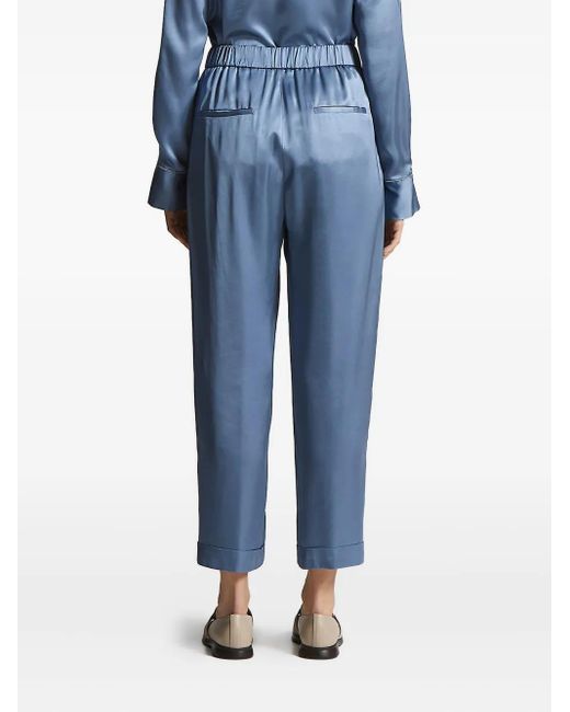 Pantalones con cinturilla elástica Peserico de color Blue