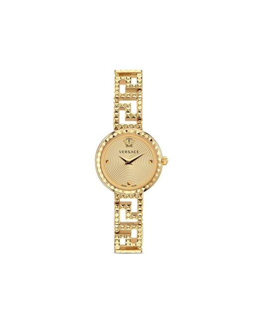 Versace Greca Goddess 28 Mm Horloge in het Metallic