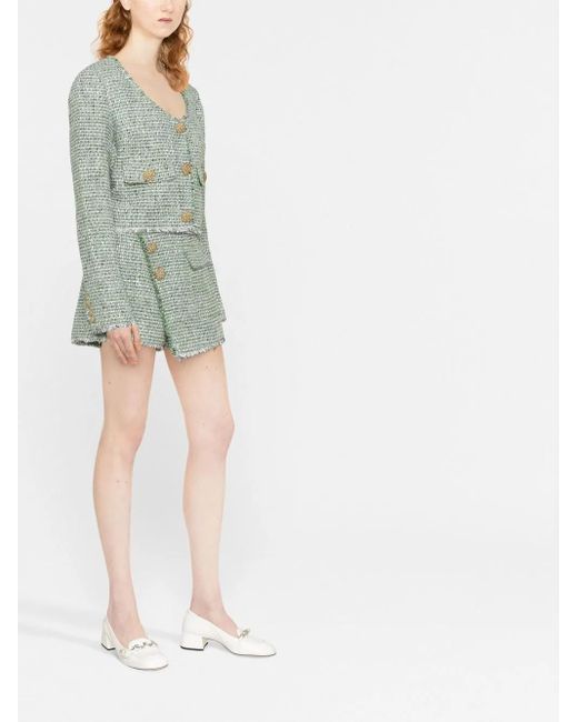 Self-Portrait Green Tweed Jackets