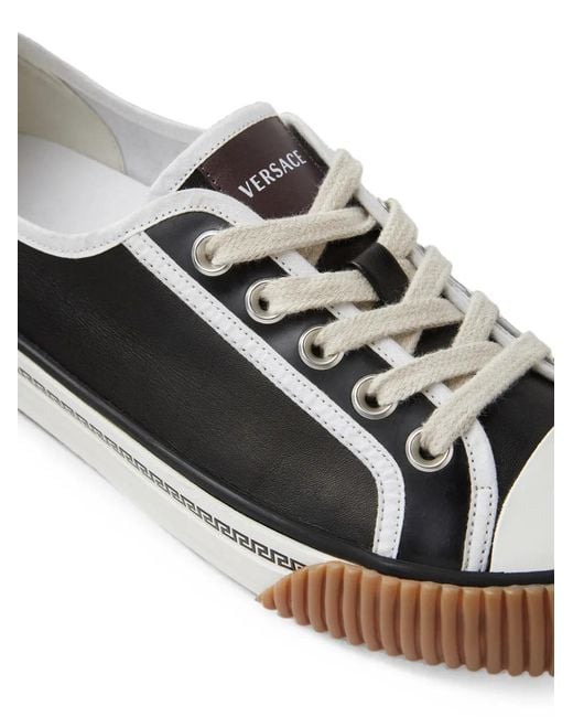Versace White Goliath Nappa Trainers for men