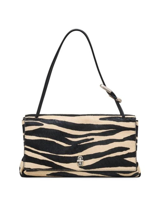 Marc Jacobs Black The Large Dual Zebra-Print Shoulder Bag