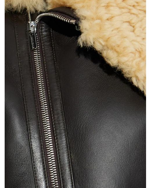Jacquemus Black Cropped Leather Jacket