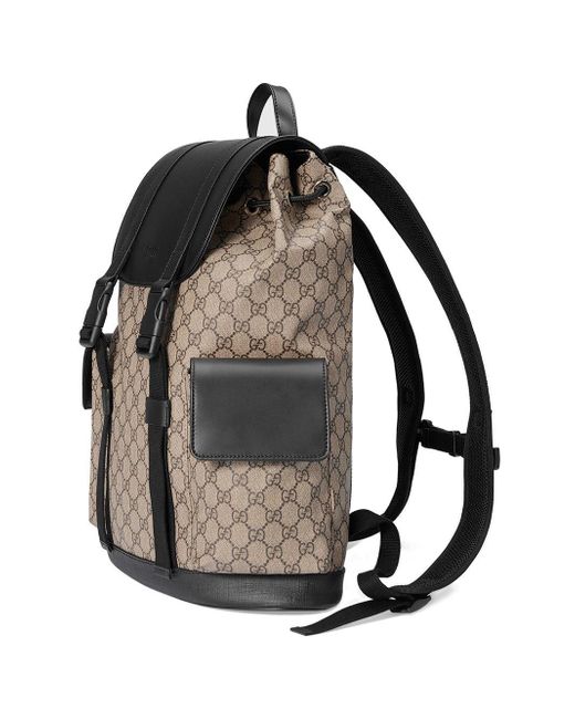 Gucci Soft GG Supreme Backpack in Brown for Men - Lyst