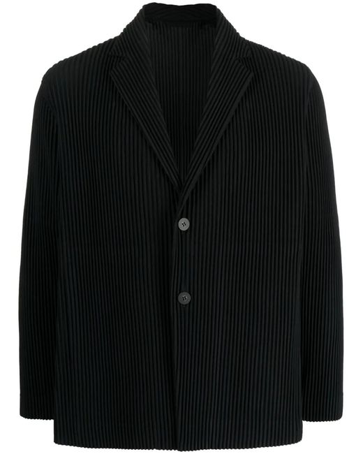 Homme Plissé Issey Miyake Black Tailored Jacket With Logo for men