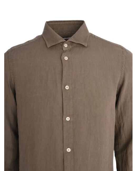 Boglioli Brown Long-Sleeve Shirt for men