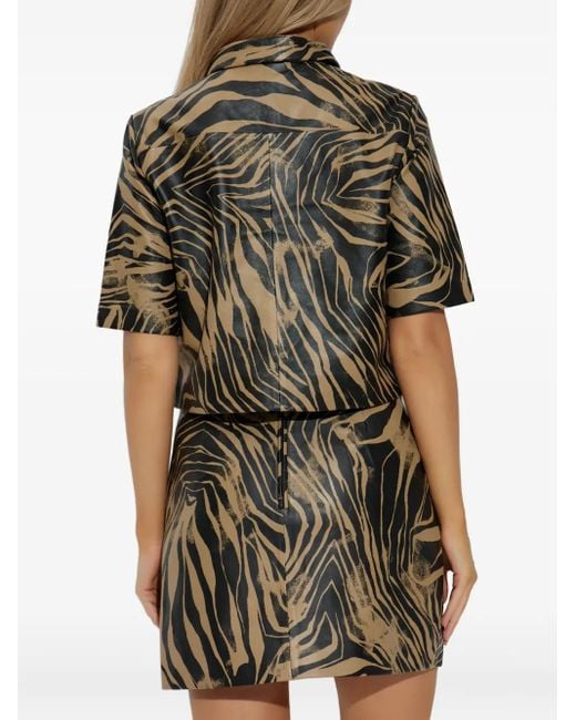 Munthe Blouse Met Zebraprint in het Gray