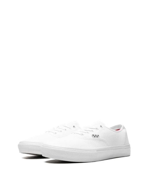 Vans White Skate Authentic "True" Sneakers