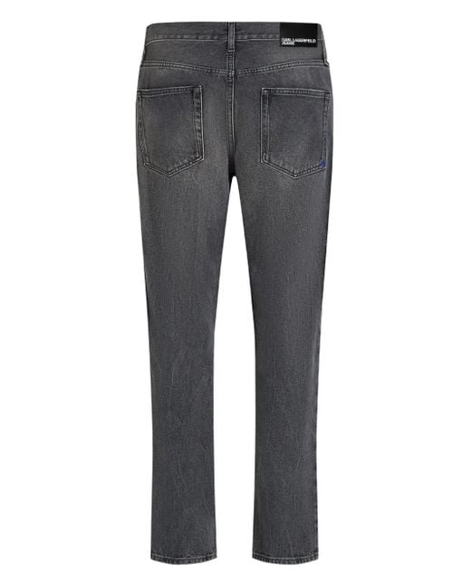 Karl Lagerfeld Gray Five-Pocket Jeans for men