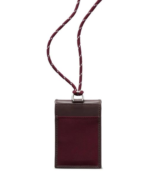 Prada Purple Speedrock Triangle-Logo Card Holder for men