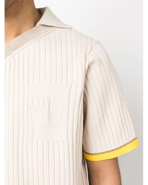 Jacquemus White La Maille Treze Polo for men