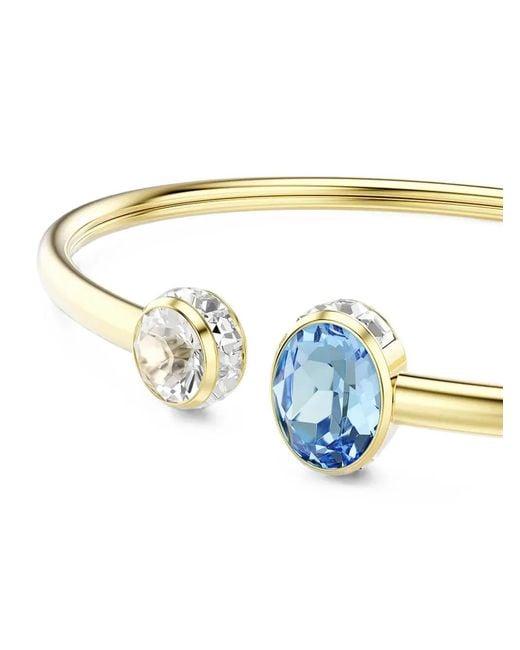 Swarovski Metallic Chroma Crystal-Embellished Open-Cuff Bracelet