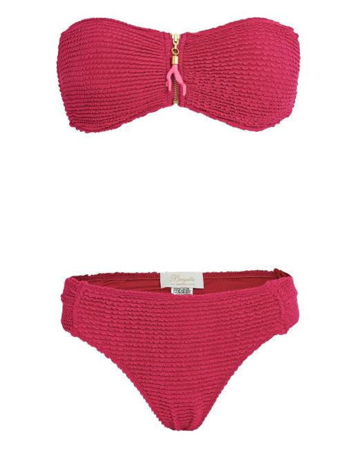 Set Bikini A Fascia di Brigitte Bardot in Red