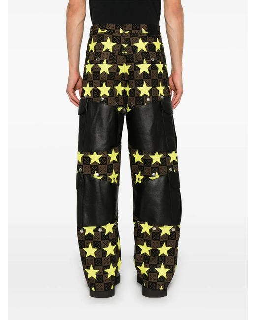 Off-White c/o Virgil Abloh Brown Stars Ao Samurai Trousers for men