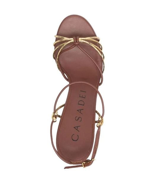 Casadei Pink Julia 120Mm Platform Sandals
