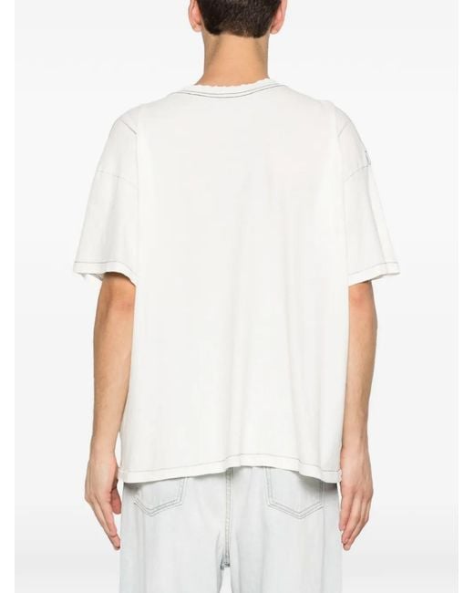 RIVINGTON roi Rebis White Graphic-Print T-Shirt for men