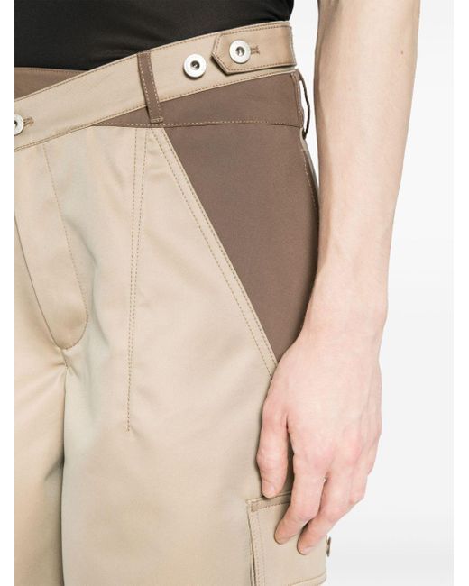 Pantalones cortos con diseño colour block Feng Chen Wang de hombre de color Natural