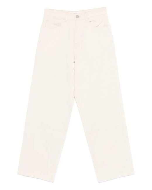 Rohe White Five-Pocket Cotton Trousers