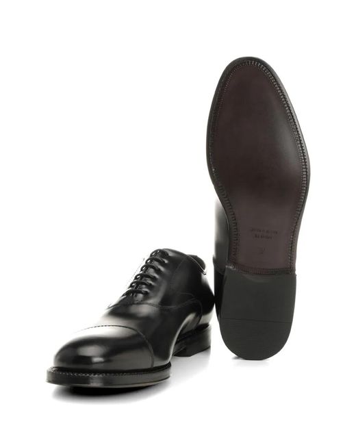 Al Duca D'aosta Gray Chaussures Oxford En Cuir for men
